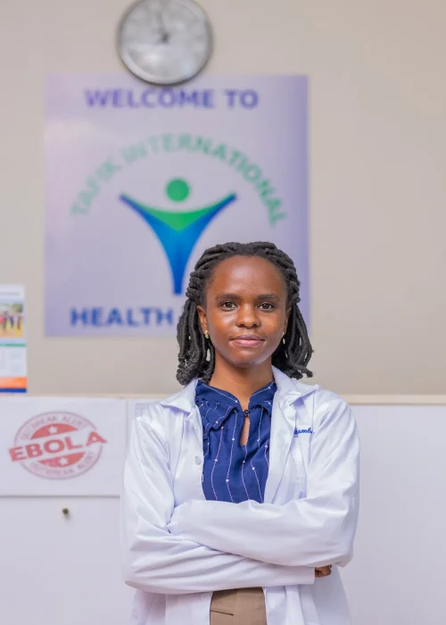 doctor in medical clinic in kampala